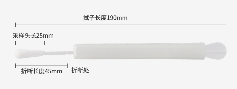 95000L HPV宮頸采樣拭子參數(shù)