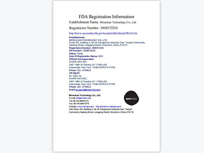 FDA出口資質(zhì)